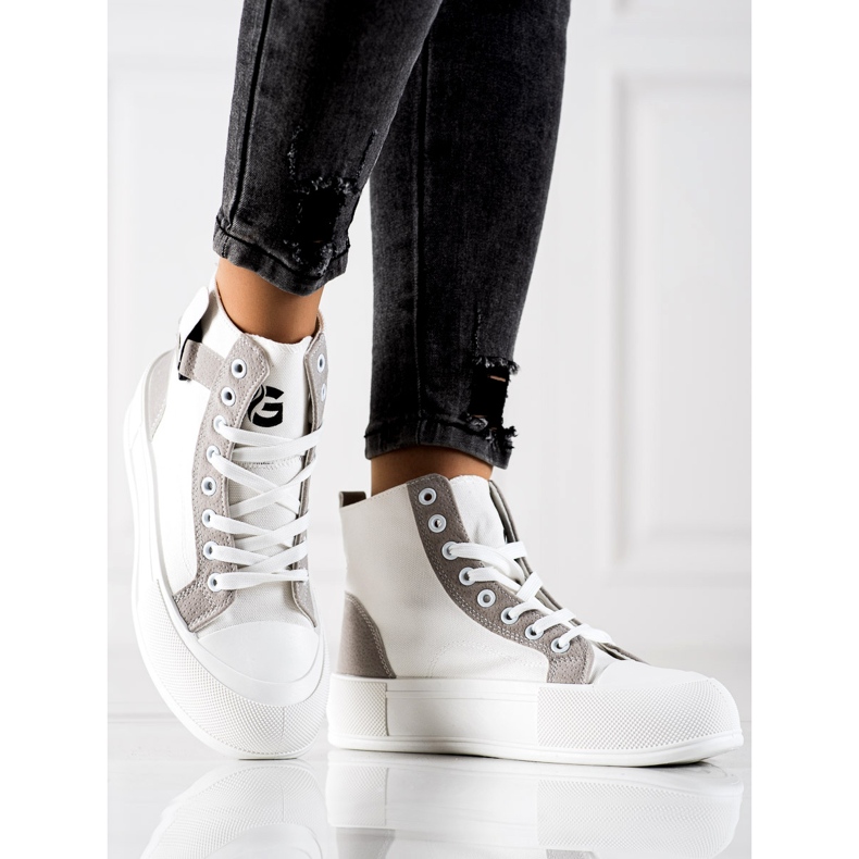 G2G/Good To Great Zapatillas altas de moda blanco 1