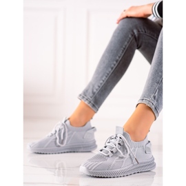 TRENDI Calzado deportivo de moda gris 2