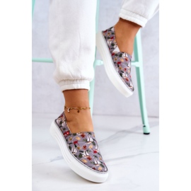 Zapatillas Mujer Slip On Memory Foam Big Star JJ276015 Gris 4