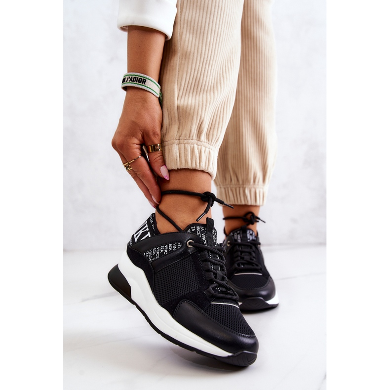 Vinceza Deportivas Deportivas Con Cuña Negras Lorey negro 1 Vinceza Deportivas Deportivas Con Cuña Negras Lorey negro 1