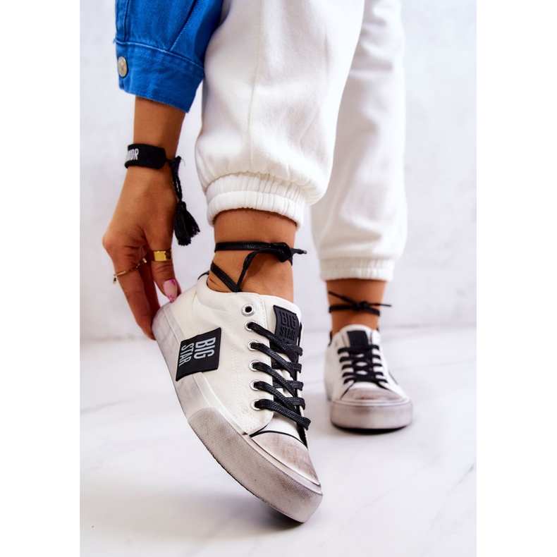 Zapatillas Mujer Big Star JJ274350 Zapatillas Blancas y Negras blanco negro 1