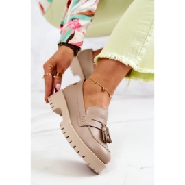 Zapatos mujer en piel Flecos Maciejka 05497-04 Beige 6