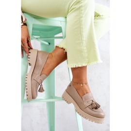 Zapatos mujer en piel Flecos Maciejka 05497-04 Beige 9