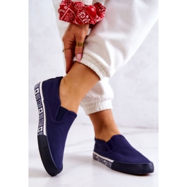 Sneakers Mujer Slip-on Big Star HH274011 Azul marino 2