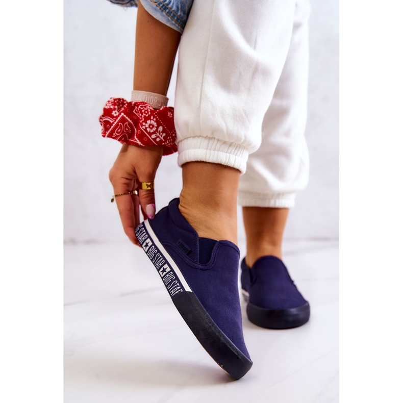 Sneakers Mujer Slip-on Big Star HH274011 Azul marino 1