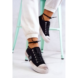 Sneakers de mujer Sneakers Big Star JJ274354 Negro-Blanco 7