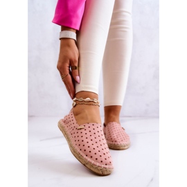 Alpargatas Mujer Lunares Big Star JJ274869 Rosa rosado 1