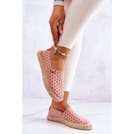 Alpargatas Mujer Lunares Big Star JJ274869 Rosa rosado 4