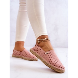 Alpargatas Mujer Lunares Big Star JJ274869 Rosa rosado 2