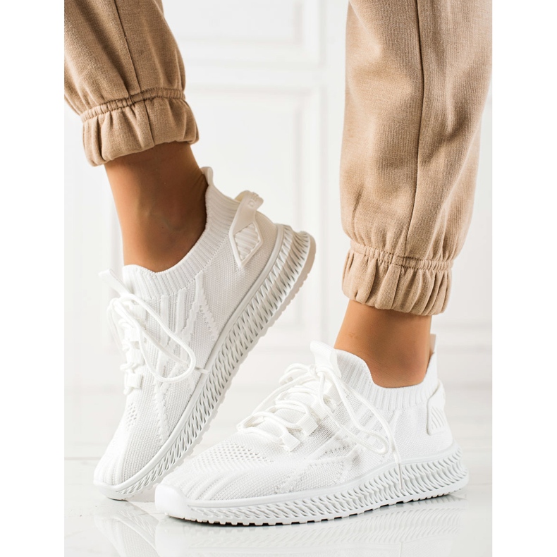 TRENDI Calzado deportivo de moda blanco 2