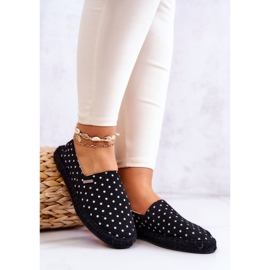 Alpargatas Mujer Con Lunares Big Star JJ274867 Negro 4