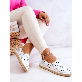 Alpargatas Mujer Con Lunares Big Star JJ274870 Blanco 5
