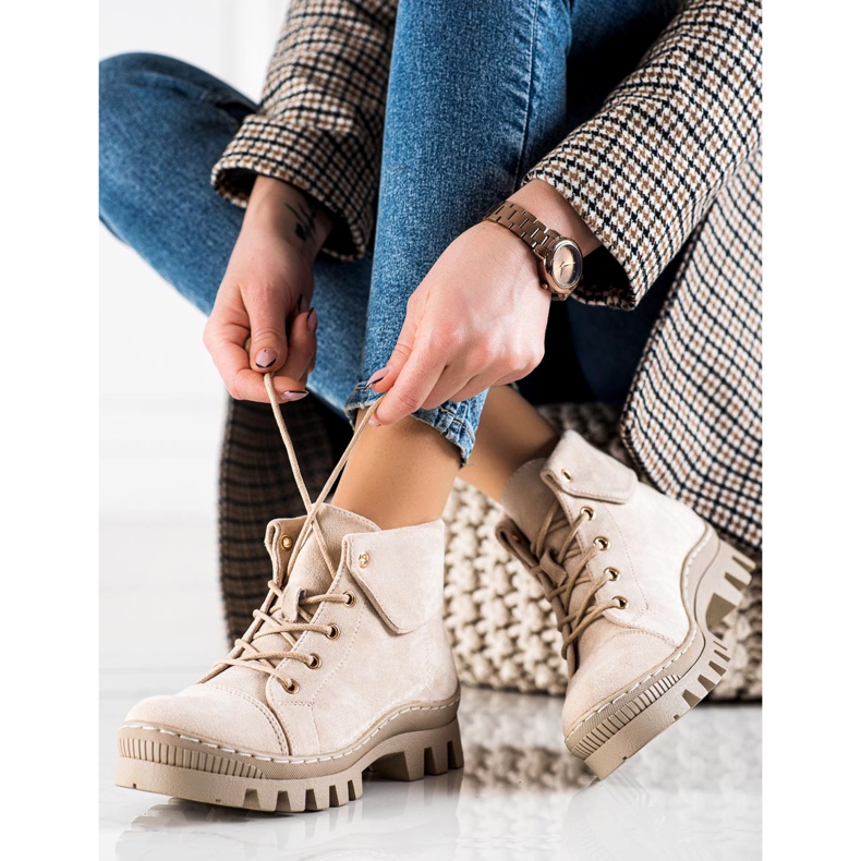 Tramperos Beżowe por S. Barski beige 1