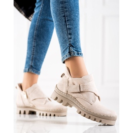 S. BARSKI Bota Velcro S.BARSKI beige 3