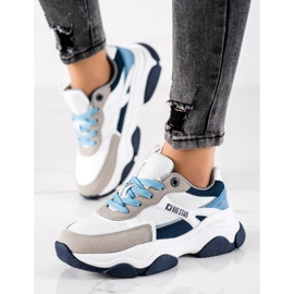 Zapatillas Mujer Big Star JJ274580 blanco azul multicolor 4