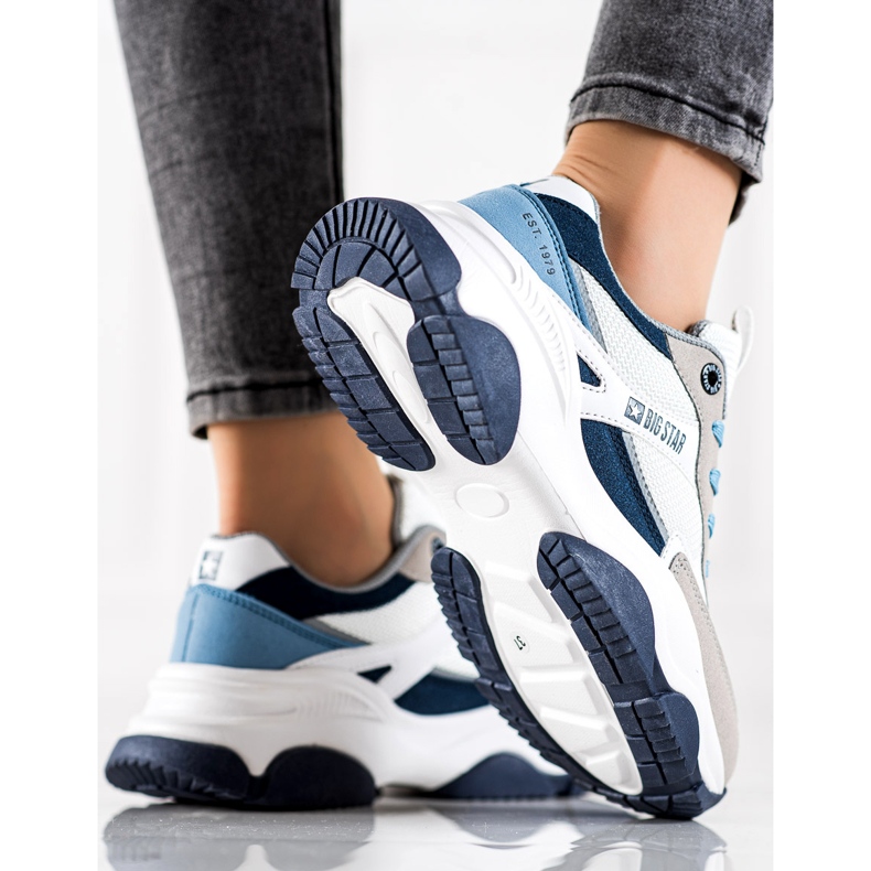 Zapatillas Mujer Big Star JJ274580 blanco azul multicolor 1