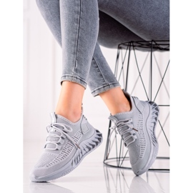 TRENDI Zapatillas Textiles Grises 1
