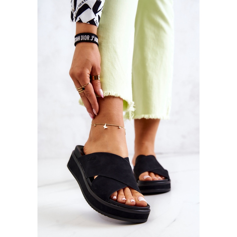 Pantuflas Mujer Big Star JJ274721 Negro 1