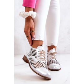 Botas Piel Caladas Nicole 2704/005 Blanco y Plata 1