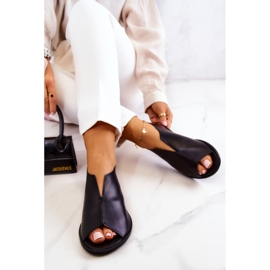 Zapatos de piel con cremallera Nicole 2718/001 Negro 6