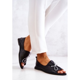 Bailarinas Mujer en Piel Nicole 2660/001 Negro 3