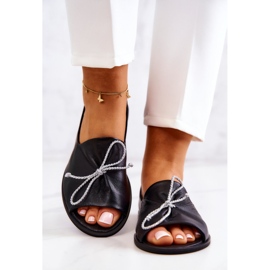 Bailarinas Mujer en Piel Nicole 2660/001 Negro 4