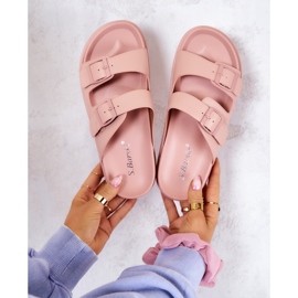 S.Barski Zapatillas De Goma Con Hebilla Rosa Corina rosado 1