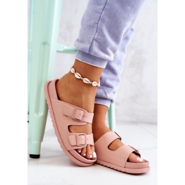 S.Barski Zapatillas De Goma Con Hebilla Rosa Corina rosado 10