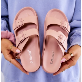 S.Barski Zapatillas De Goma Con Hebilla Rosa Corina rosado 2