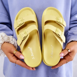 S.Barski Pantuflas De Goma Corina Amarillas Con Hebilla amarillo 2 S.Barski Pantuflas De Goma Corina Amarillas Con Hebilla amarillo 2