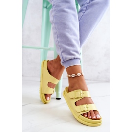 S.Barski Pantuflas De Goma Corina Amarillas Con Hebilla amarillo 10