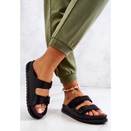 S.Barski Pantuflas De Goma Corina Negras Con Hebilla negro 2 S.Barski Pantuflas De Goma Corina Negras Con Hebilla negro 2