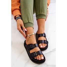S.Barski Pantuflas De Goma Corina Negras Con Hebilla negro 5