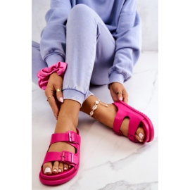 S.Barski Zapatillas De Goma Con Hebilla Corina Fucsia rosado 7