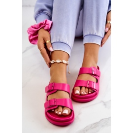 S.Barski Zapatillas De Goma Con Hebilla Corina Fucsia rosado 8