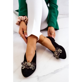 PA2 Zapatos Elegantes De Ante Con Adorno McQueen Negro 3