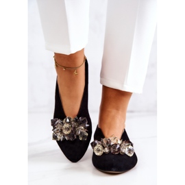 PA2 Zapatos Elegantes De Ante Con Adorno McQueen Negro 5