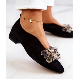 PA2 Zapatos Elegantes De Ante Con Adorno McQueen Negro 6