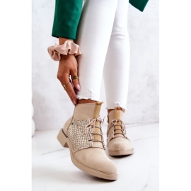 Lemar Botines Mujer Ante Serpiente Beige Claro Sonroe 1