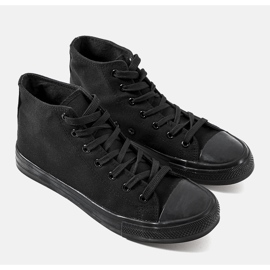 Zapatillas tobilleras Paus negras negro 1
