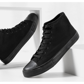 Zapatillas tobilleras Paus negras negro 2