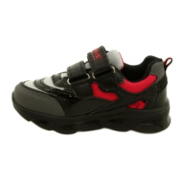 ADI Sports Shoes LED Glowing Velcro News 22DZ32-4836 Gris negro 1
