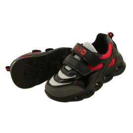 ADI Sports Shoes LED Glowing Velcro News 22DZ32-4836 Gris negro 4