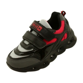 ADI Sports Shoes LED Glowing Velcro News 22DZ32-4836 Gris negro 3