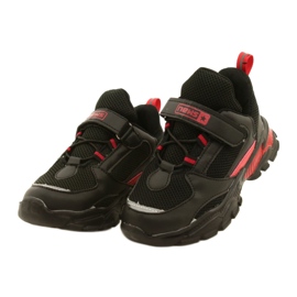 Sports Boys 'Boys' Velcro News 22DZ32-4932 Czarne-Czerwone negro 2