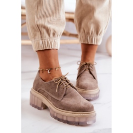 Mocasines Moda Ante Beige Lauriss 5