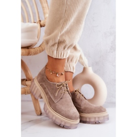 Mocasines Moda Ante Beige Lauriss 2 Mocasines Moda Ante Beige Lauriss 2