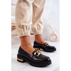 PA2 Mocasines Mujer Mocasines Piel Negro Mollie 4
