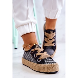 Sneakers Mujer Trenzadas Big Star JJ274393 Negro beige 3