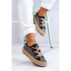 Sneakers Mujer Trenzadas Big Star JJ274393 Negro beige 4